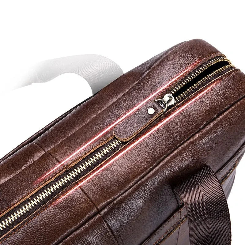 Mallette en Cuir Véritable - BullPremium