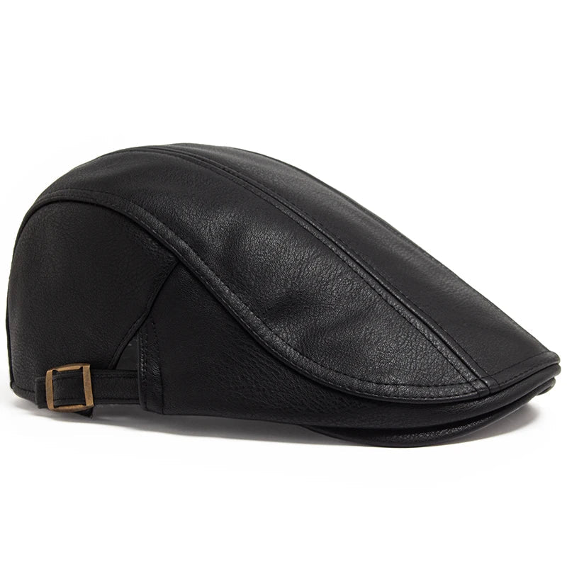 Béret en Cuir Véritable pour Homme - Theron