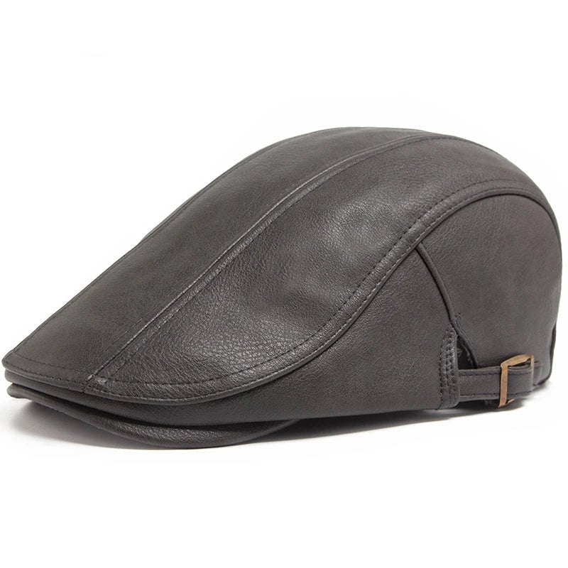 Béret en Cuir Véritable pour Homme - Theron
