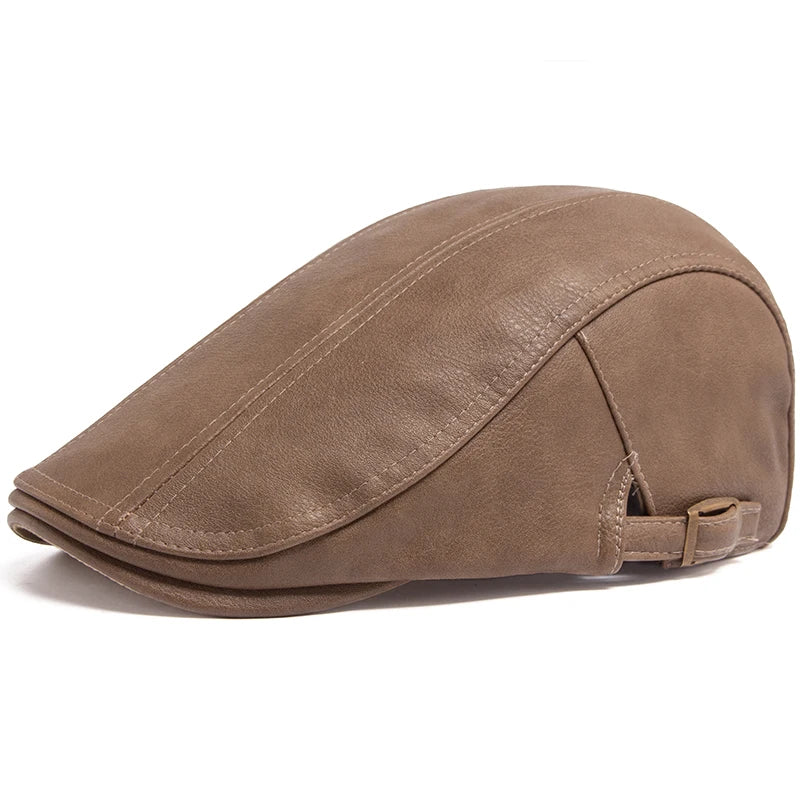 Béret en Cuir Véritable pour Homme - Theron