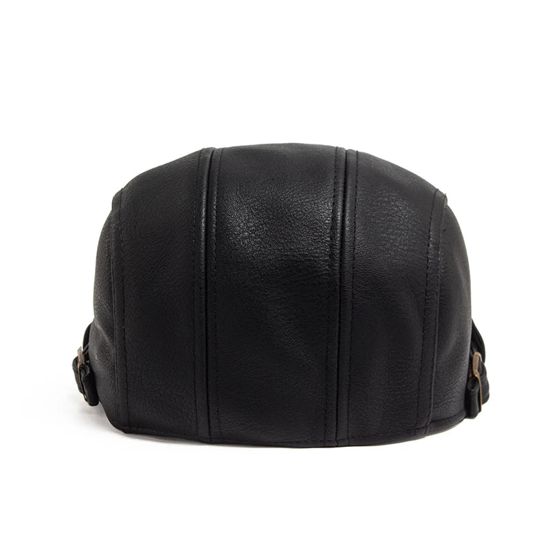 Béret en Cuir Véritable pour Homme - Theron