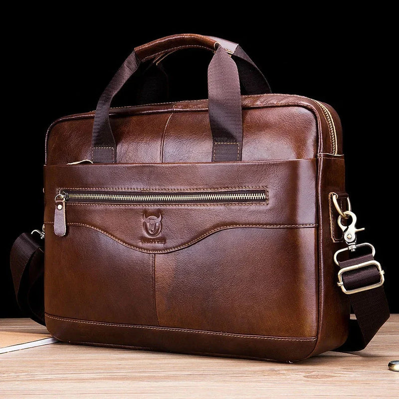 Mallette en Cuir Véritable - BullPremium