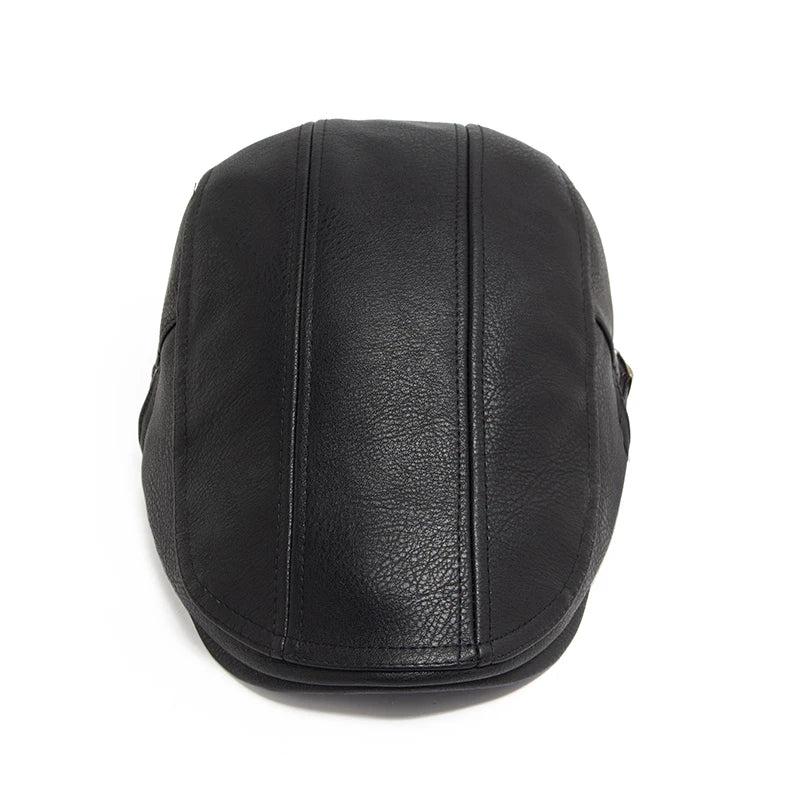 Béret en Cuir Véritable pour Homme - Theron