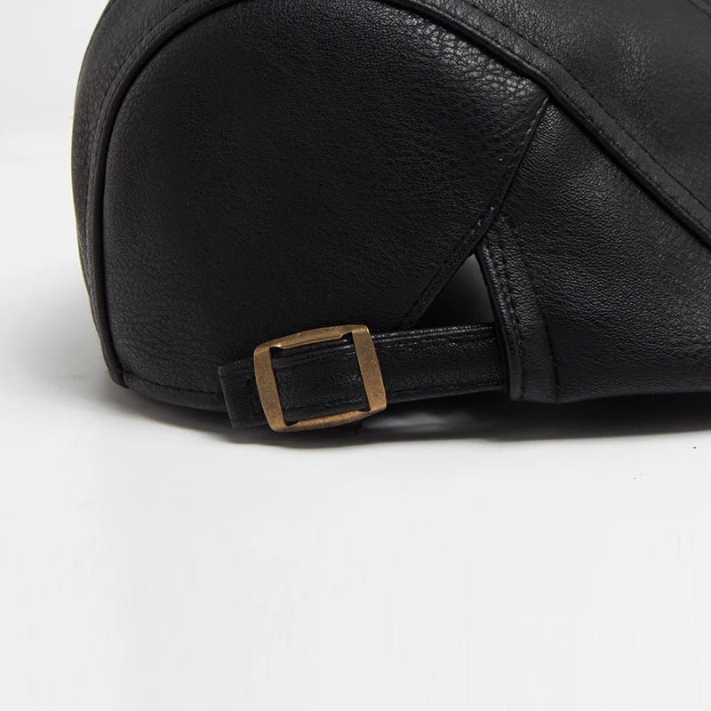 Béret en Cuir Véritable pour Homme - Theron