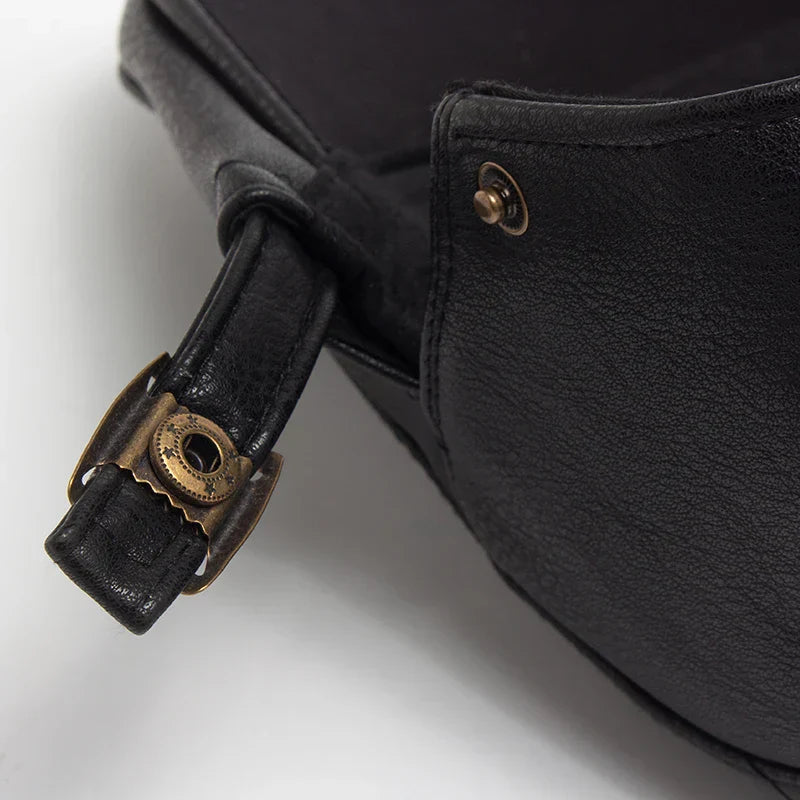 Béret en Cuir Véritable pour Homme - Theron