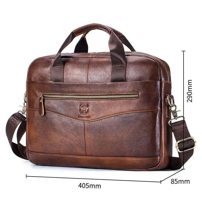 Mallette en Cuir Véritable - BullPremium