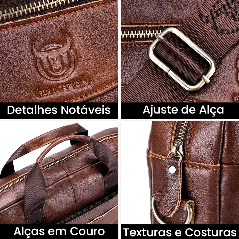 Mallette en Cuir Véritable - BullPremium